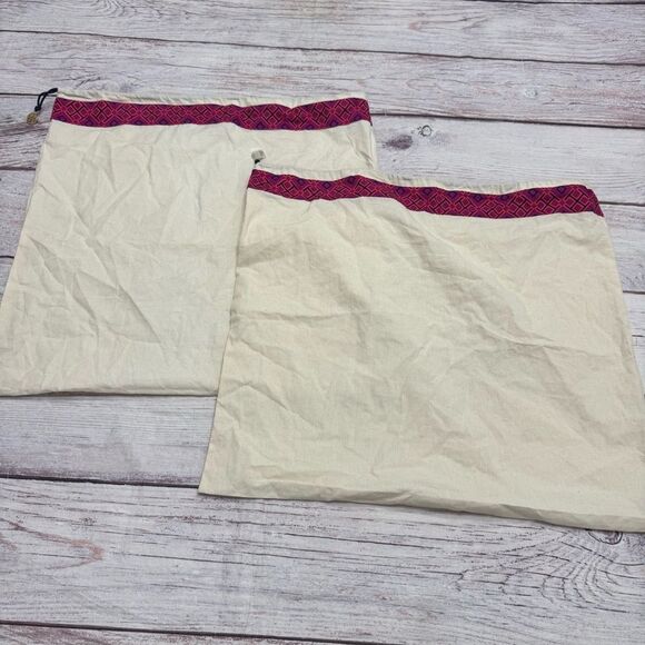 Tory Burch Dust Bag Two Bags Cotton Canvas 20x20 - Picture 5 of 5